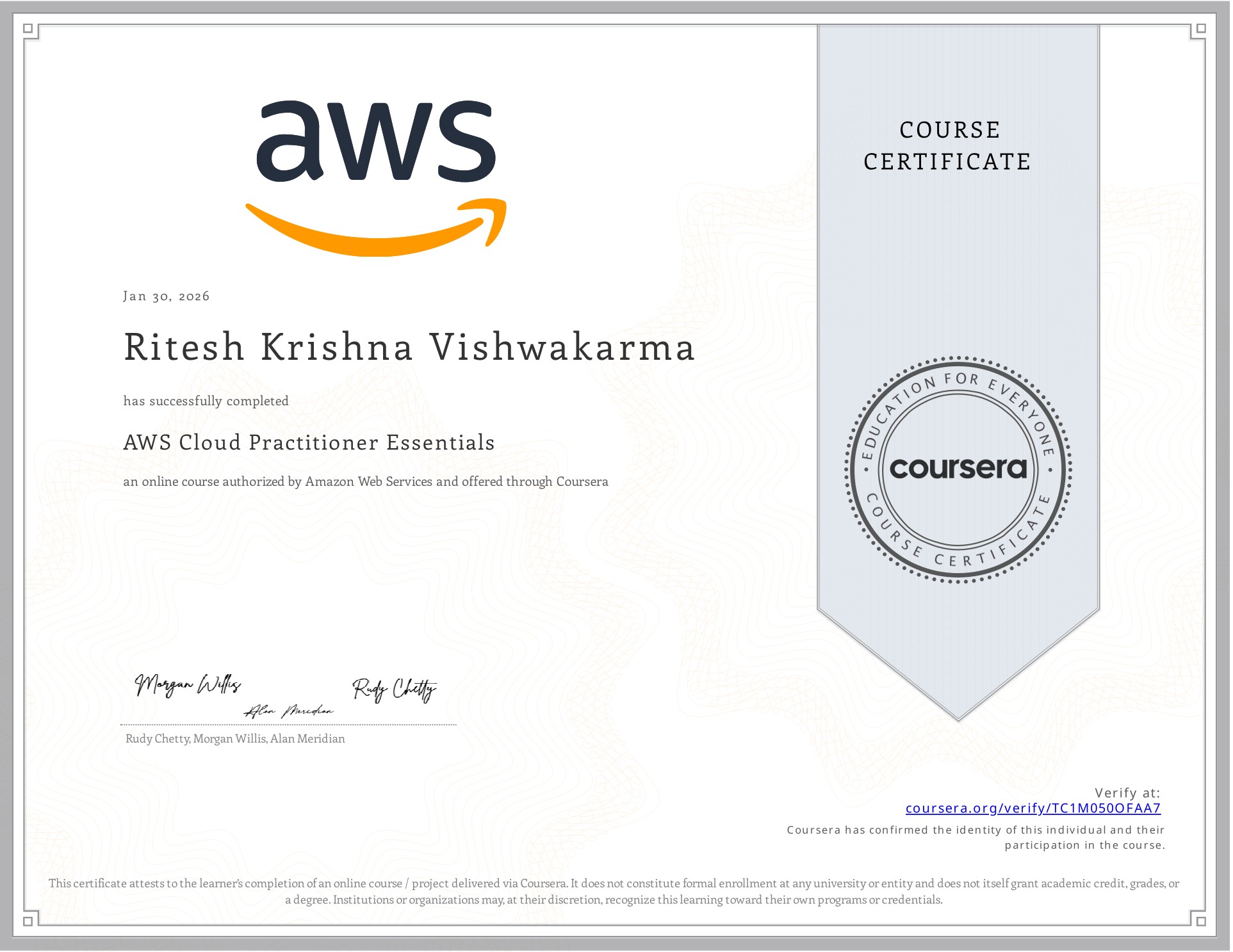 AWS Cloud Practitioner Essentials